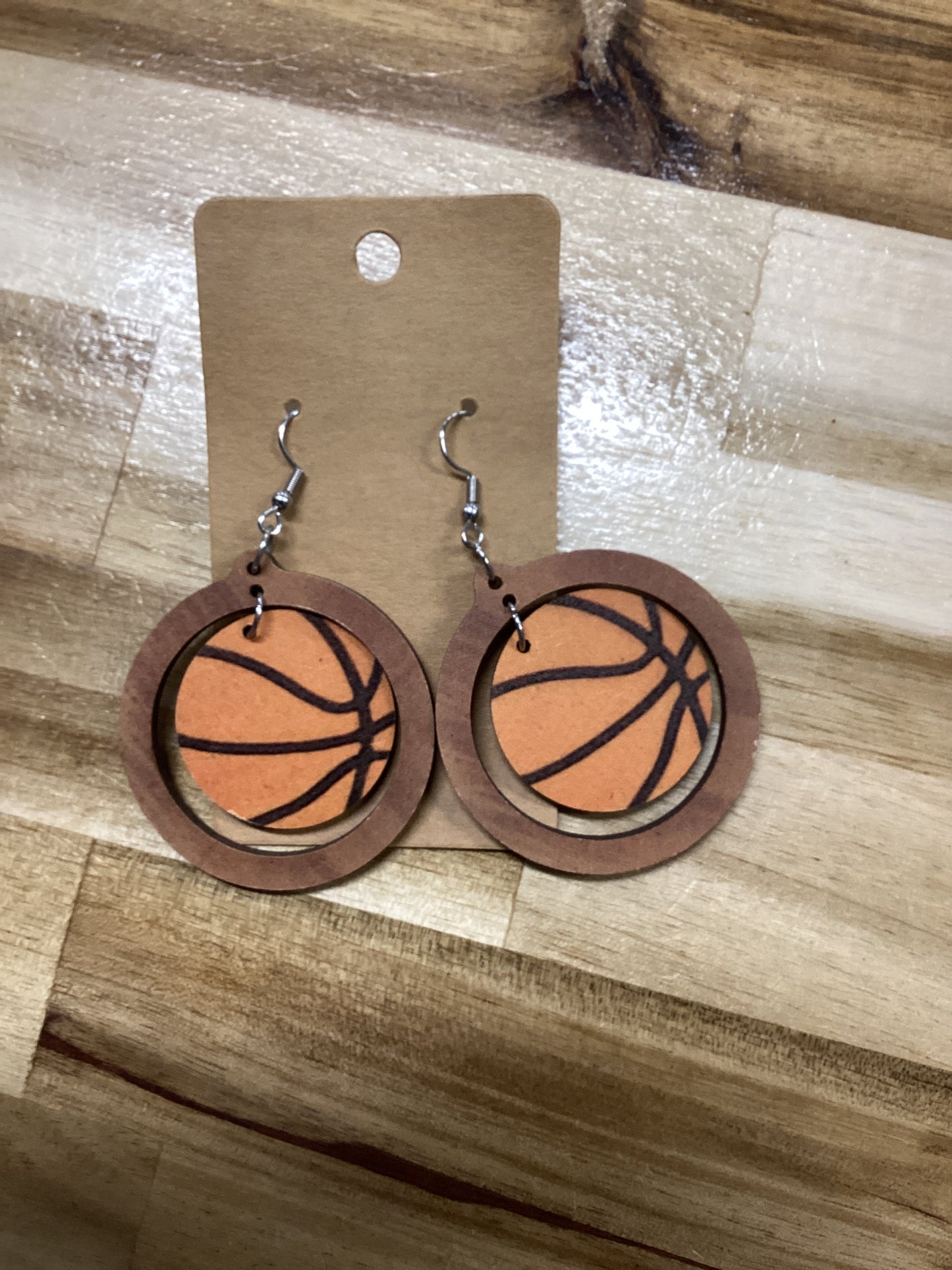 Basketball Drop Earrings