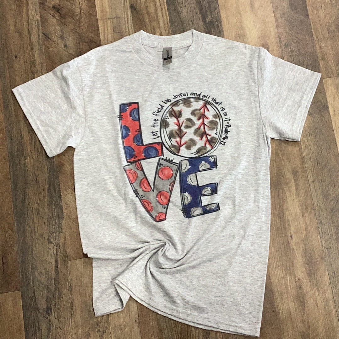 Love Baseball Tee