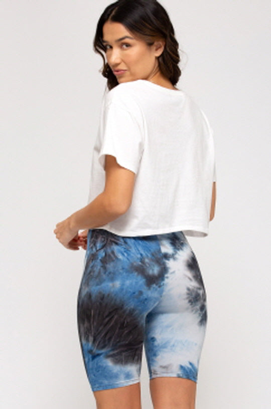 Blue Charcoal Tie-dyed Set