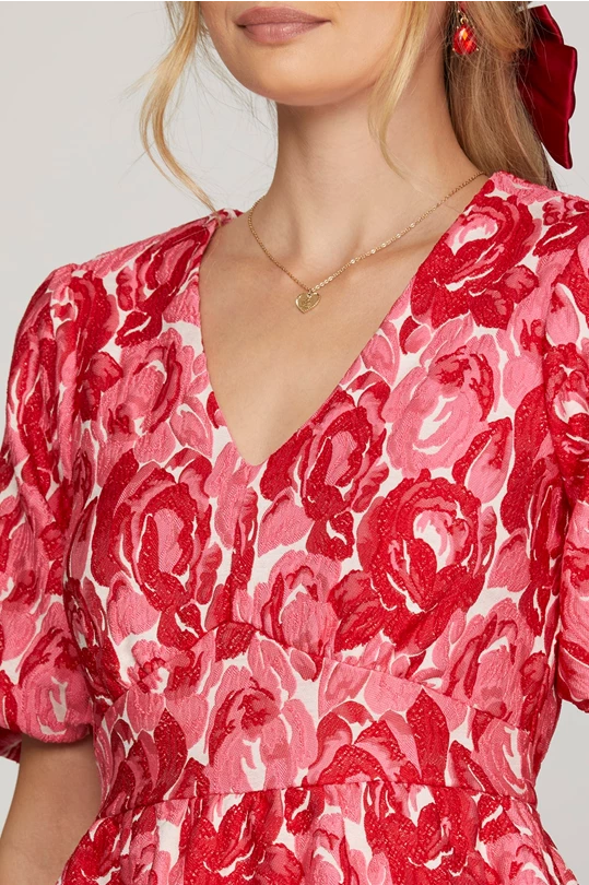Love Is In The Air Puff Sleeve Dress