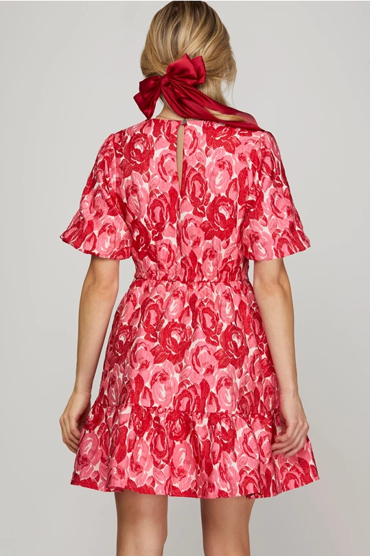 Love Is In The Air Puff Sleeve Dress