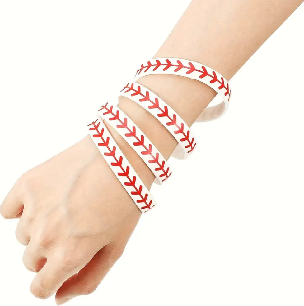 Baseball Silicone Bracelet