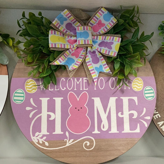 “Welcome To Our Home” Easter Sign
