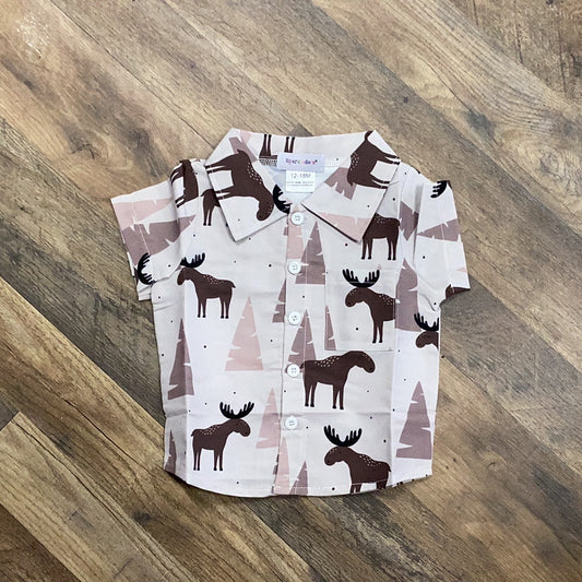 Moose Button Up