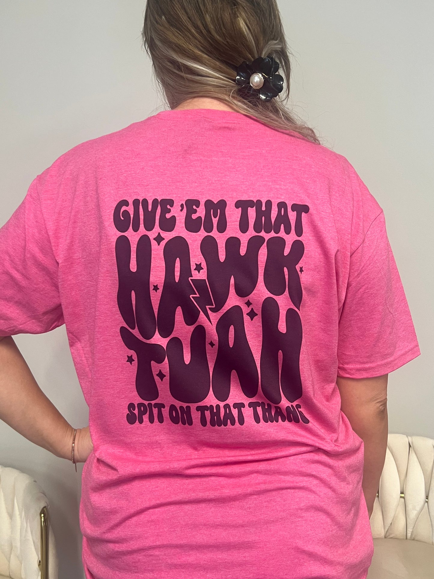 Pink Hawk Tuah Tee