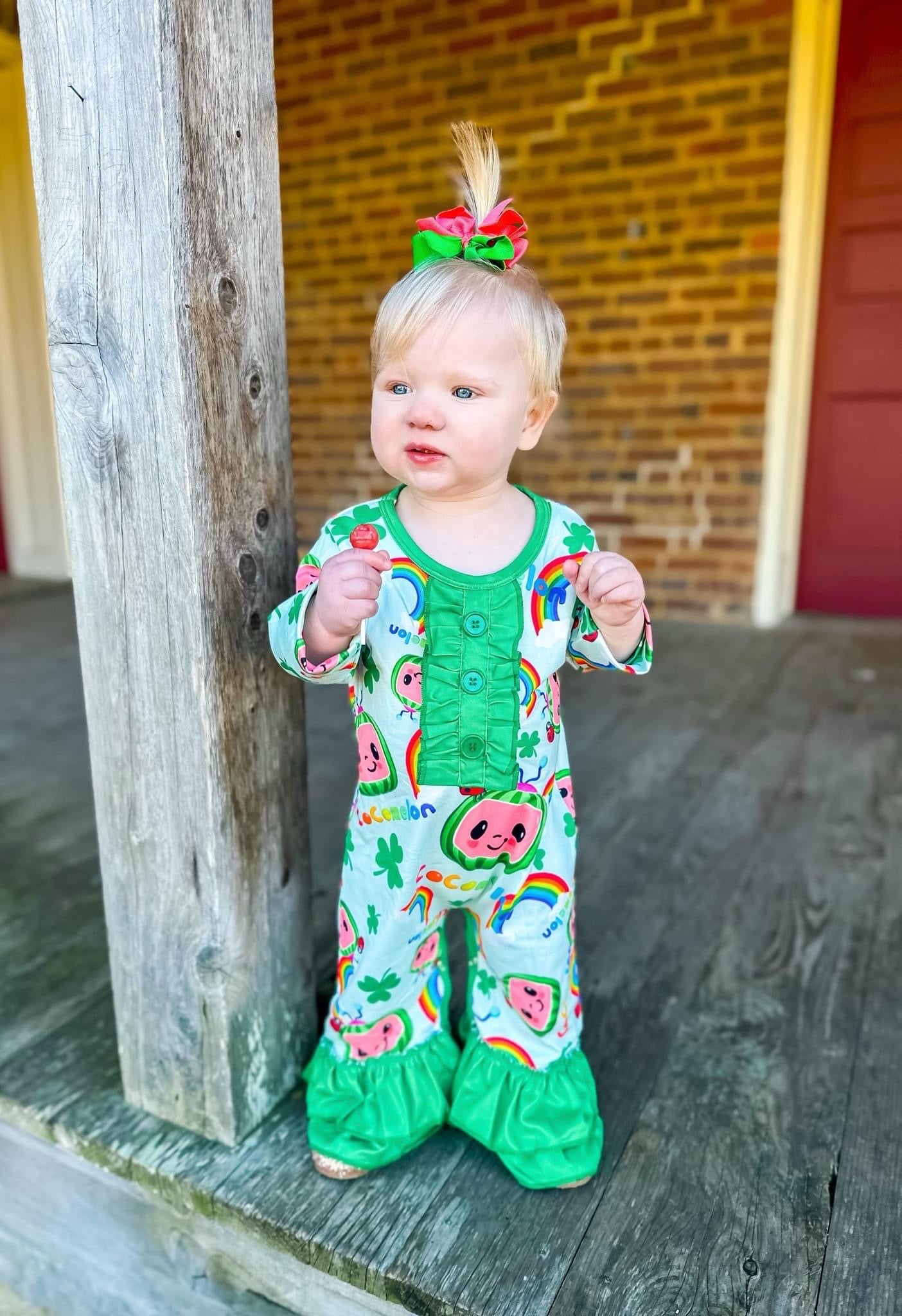 Melon Luck Romper