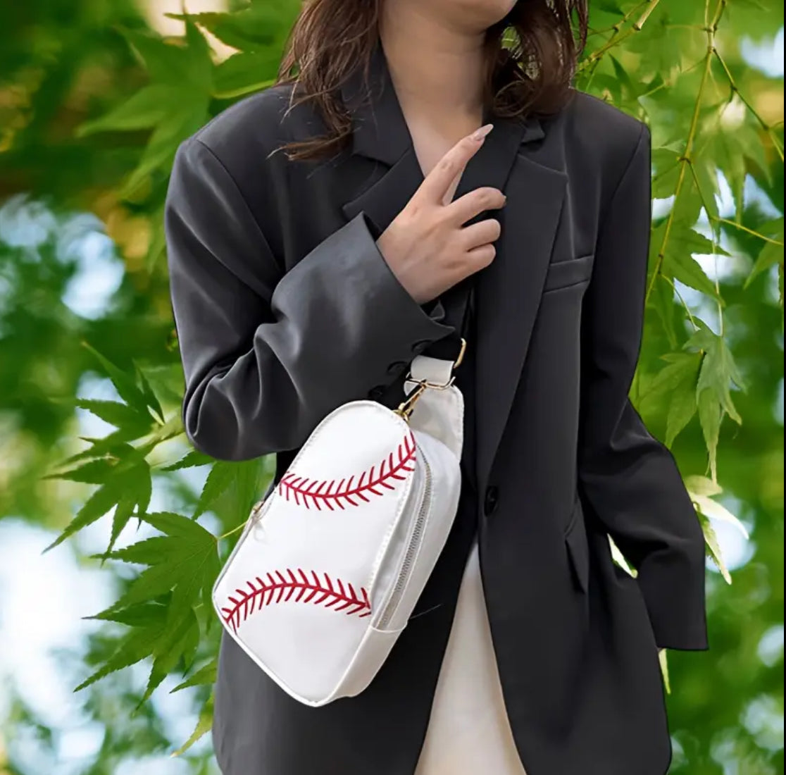 Baseball Sling Purse
