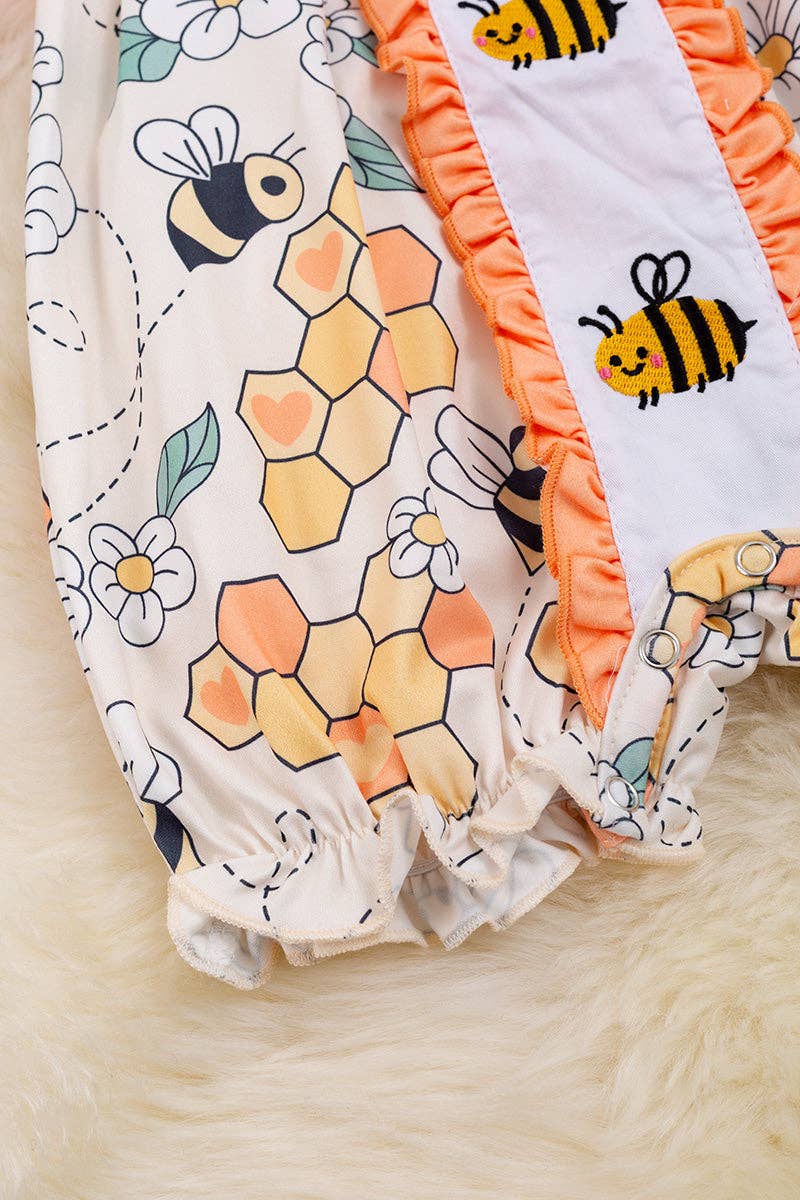 Bee Honeycomb Romper