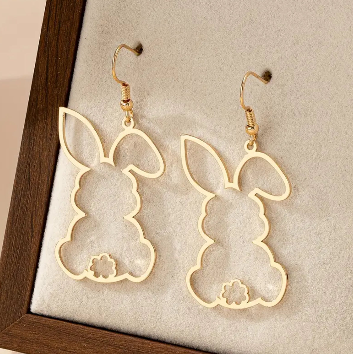 Gold Bunny Earrings