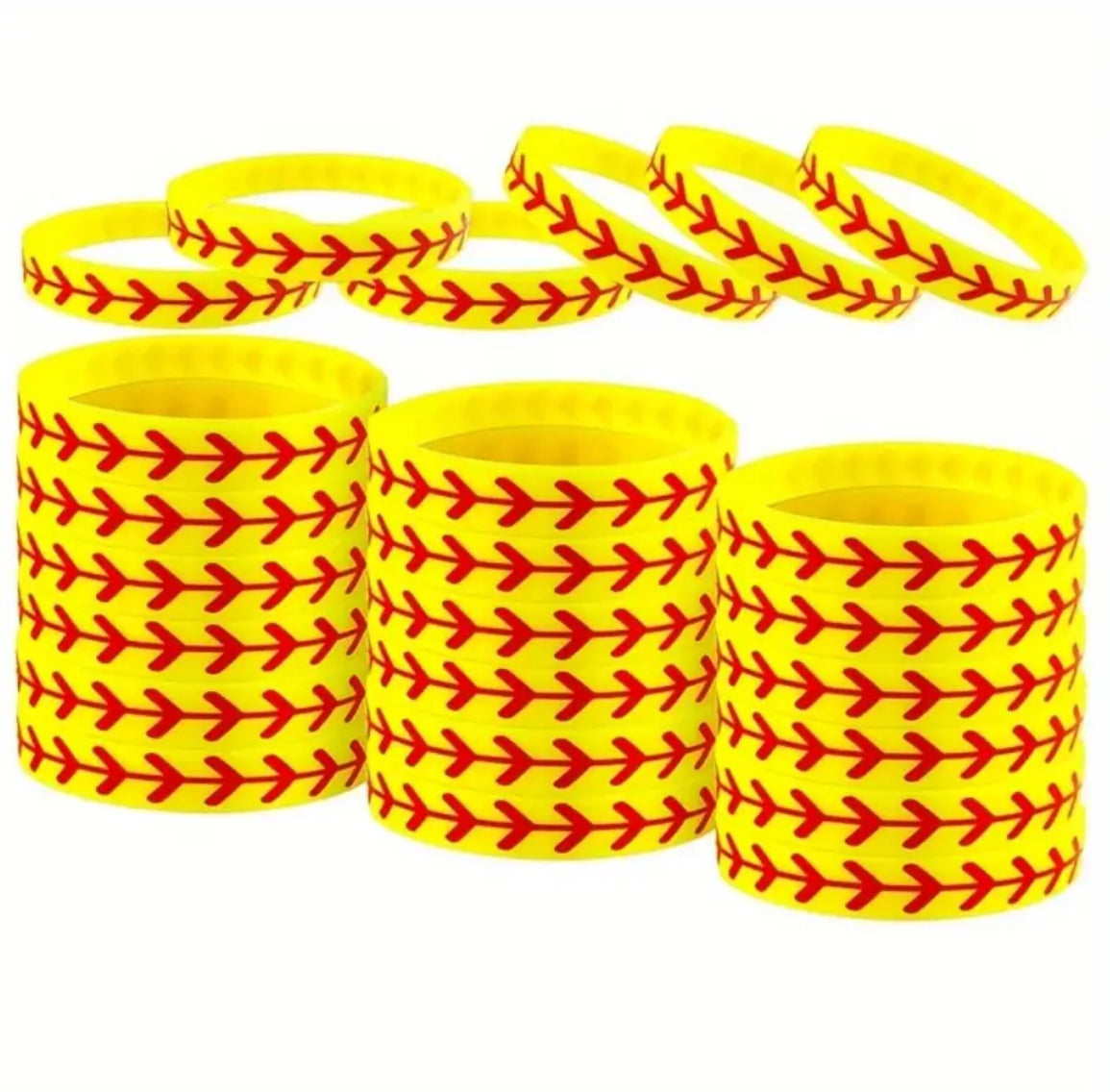 Softball Silicone Bracelet