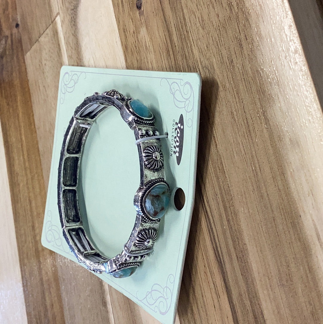 Turquoise Dala Peak Stretch Bracelet