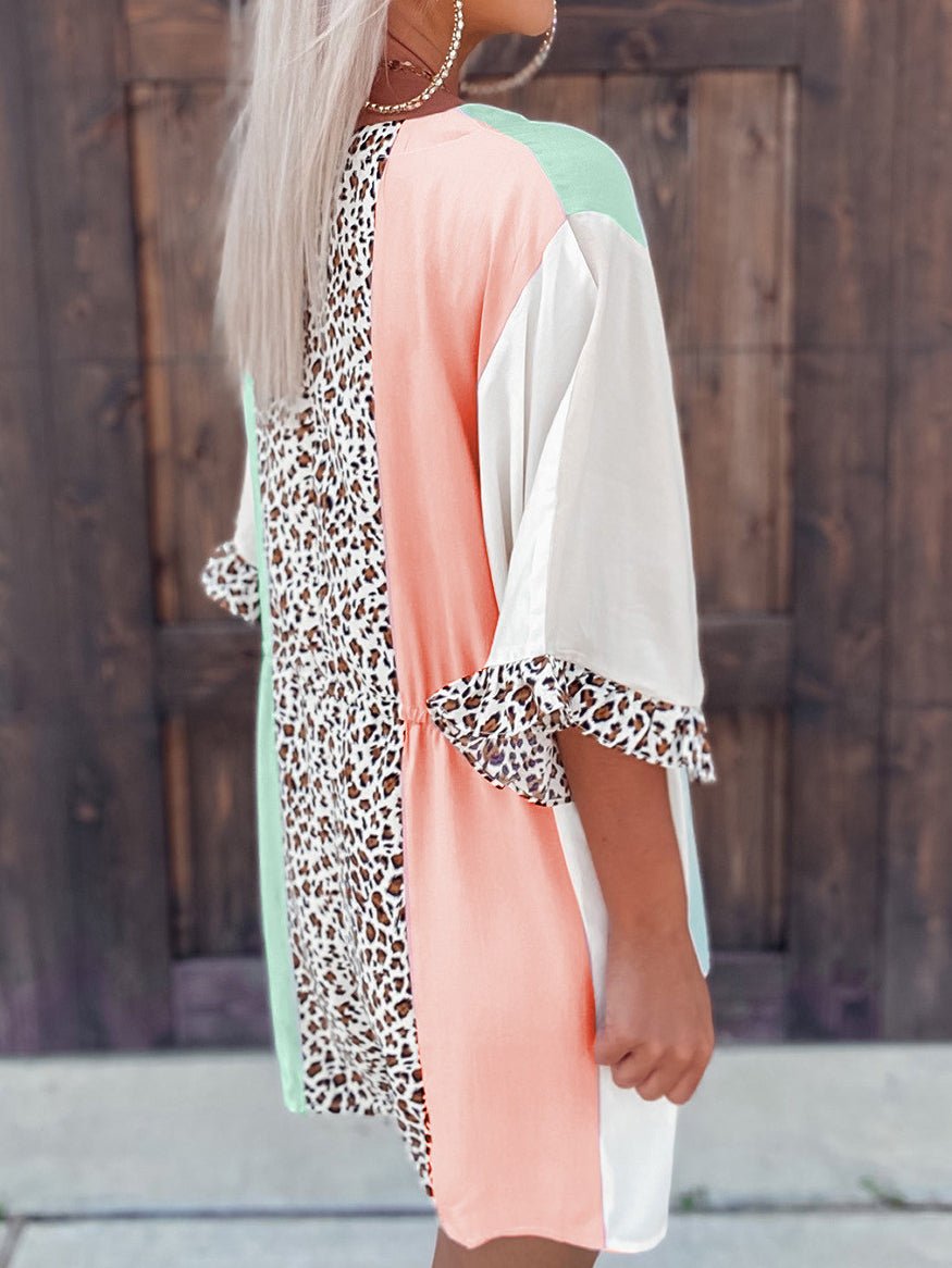 Pastel & Leopard Romper