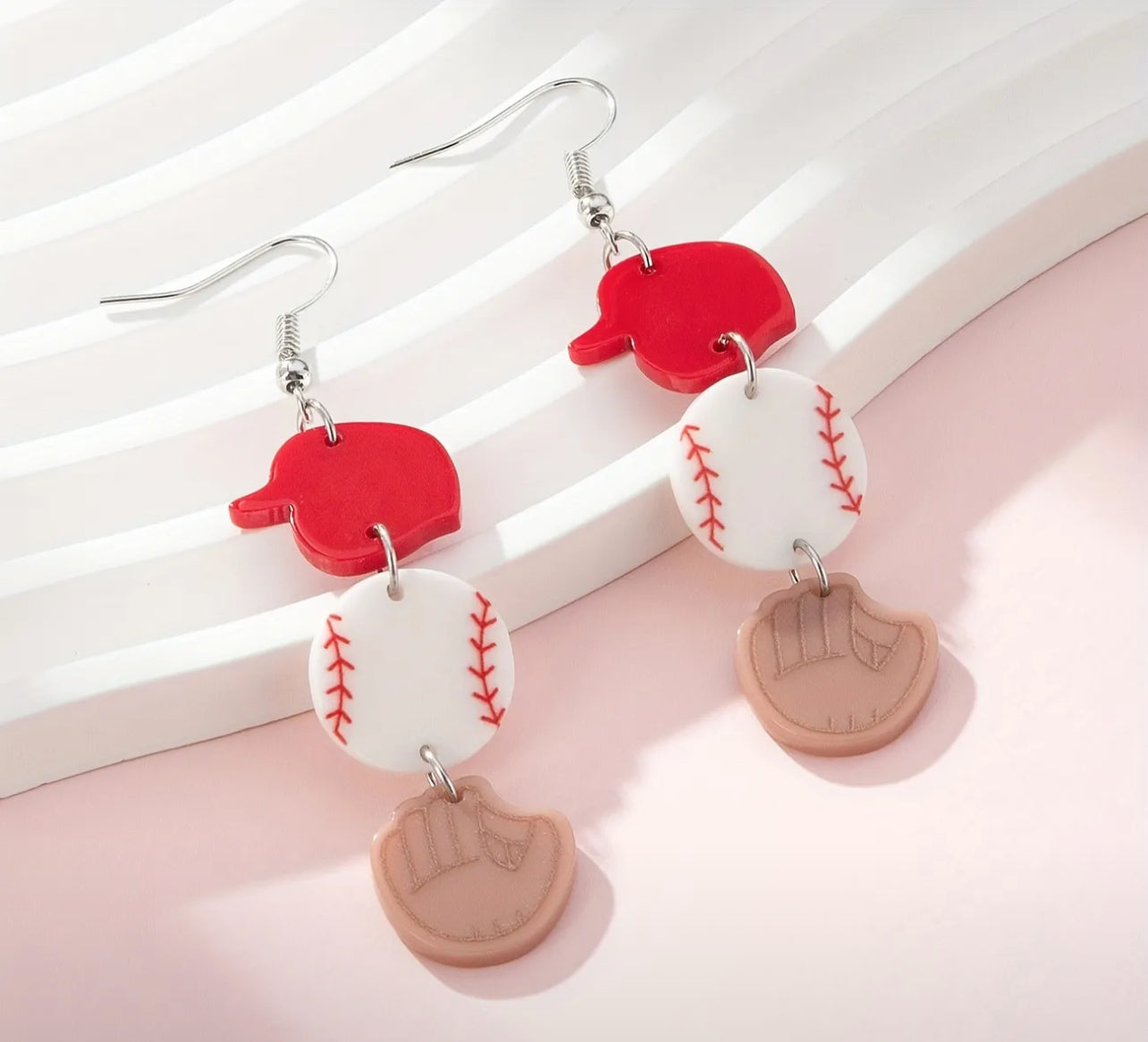 Helmet, Baseball, and Glove Earrings