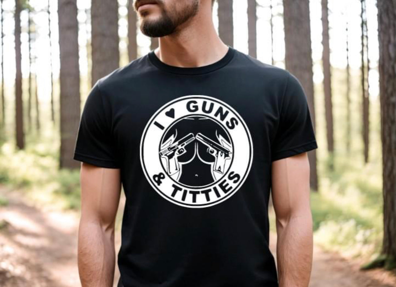 I Love Guns Screen Print