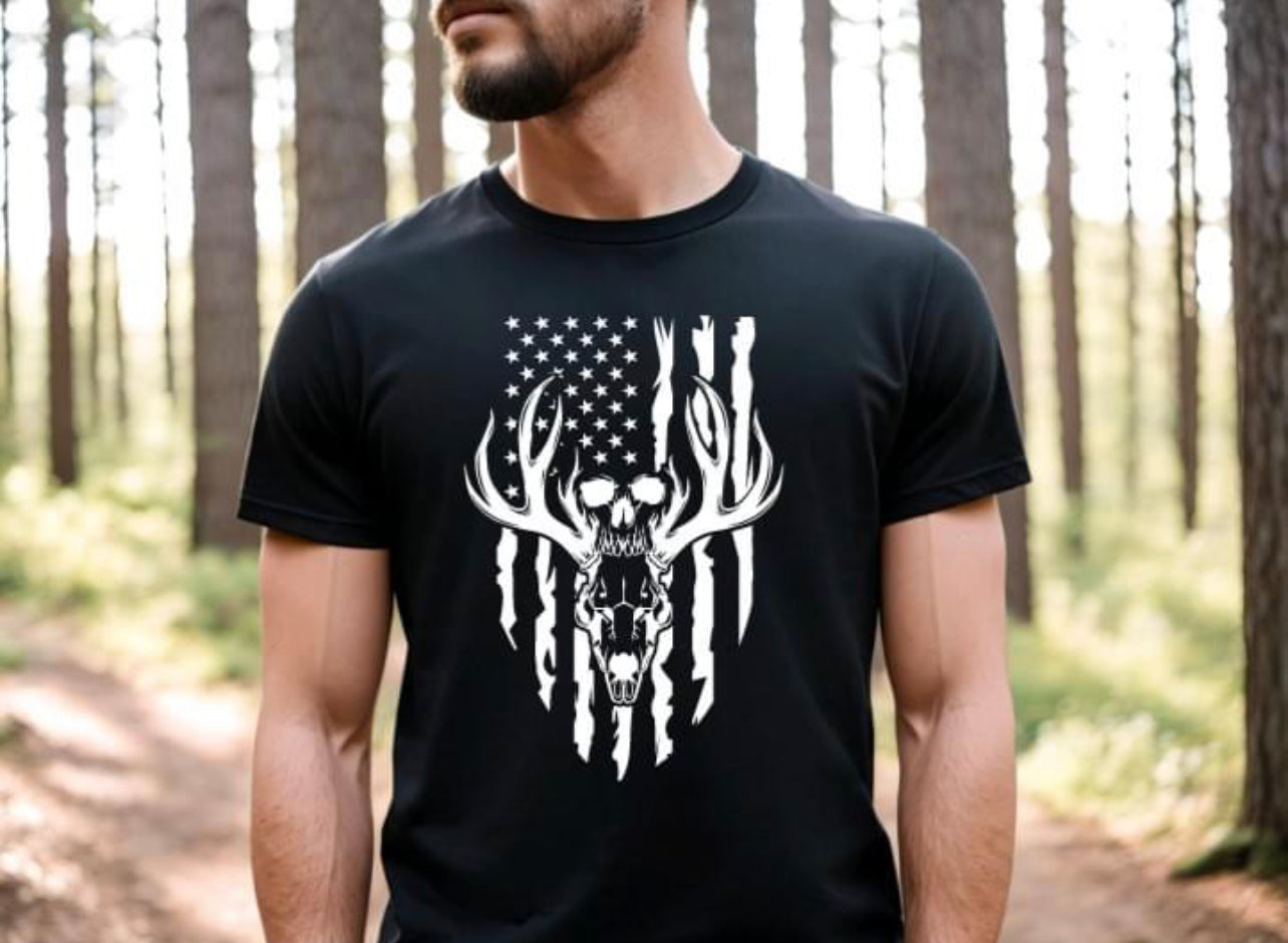 Skull Flag Screen Print