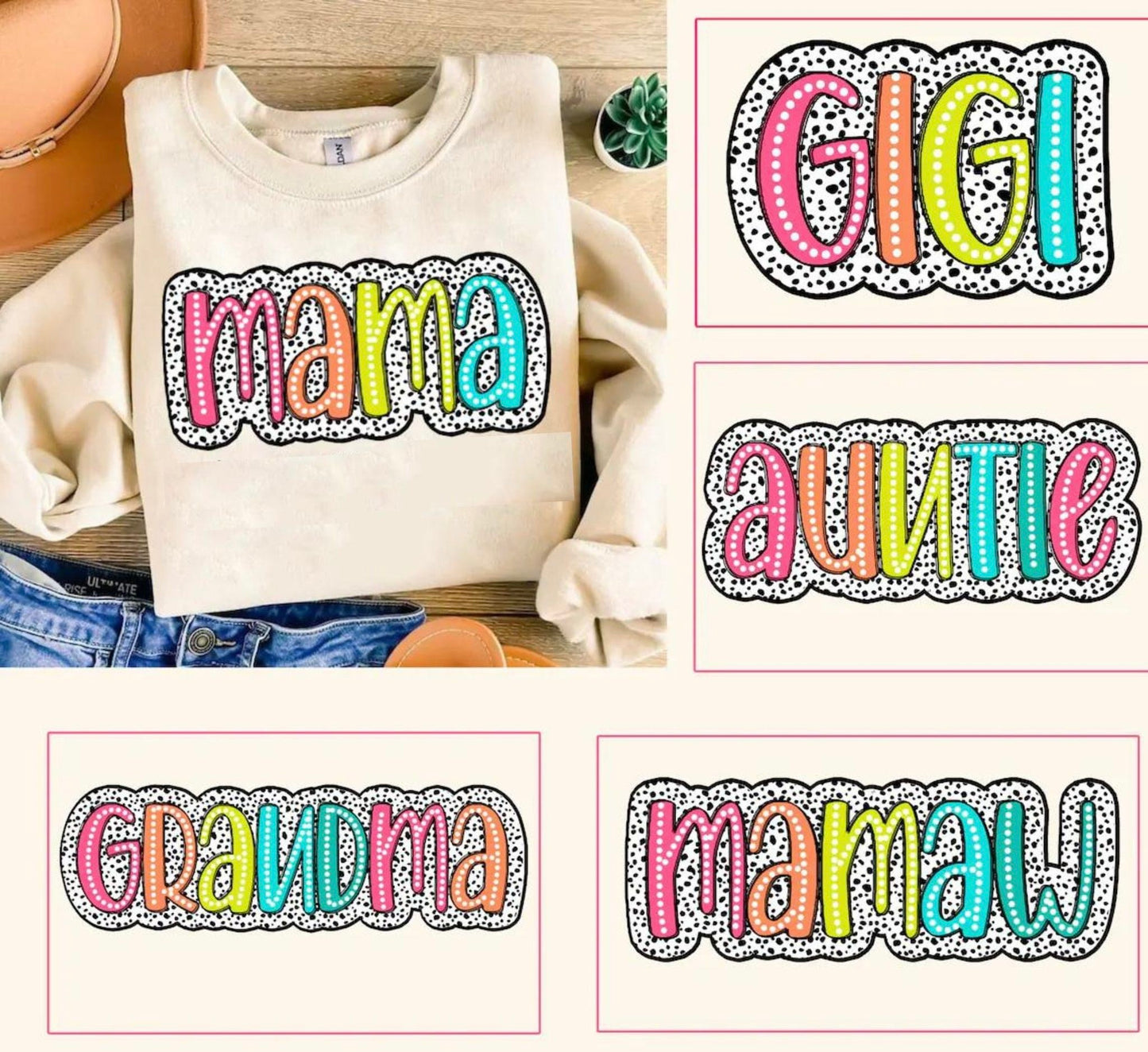 Dalmatian Dot Name Doodle Tee
