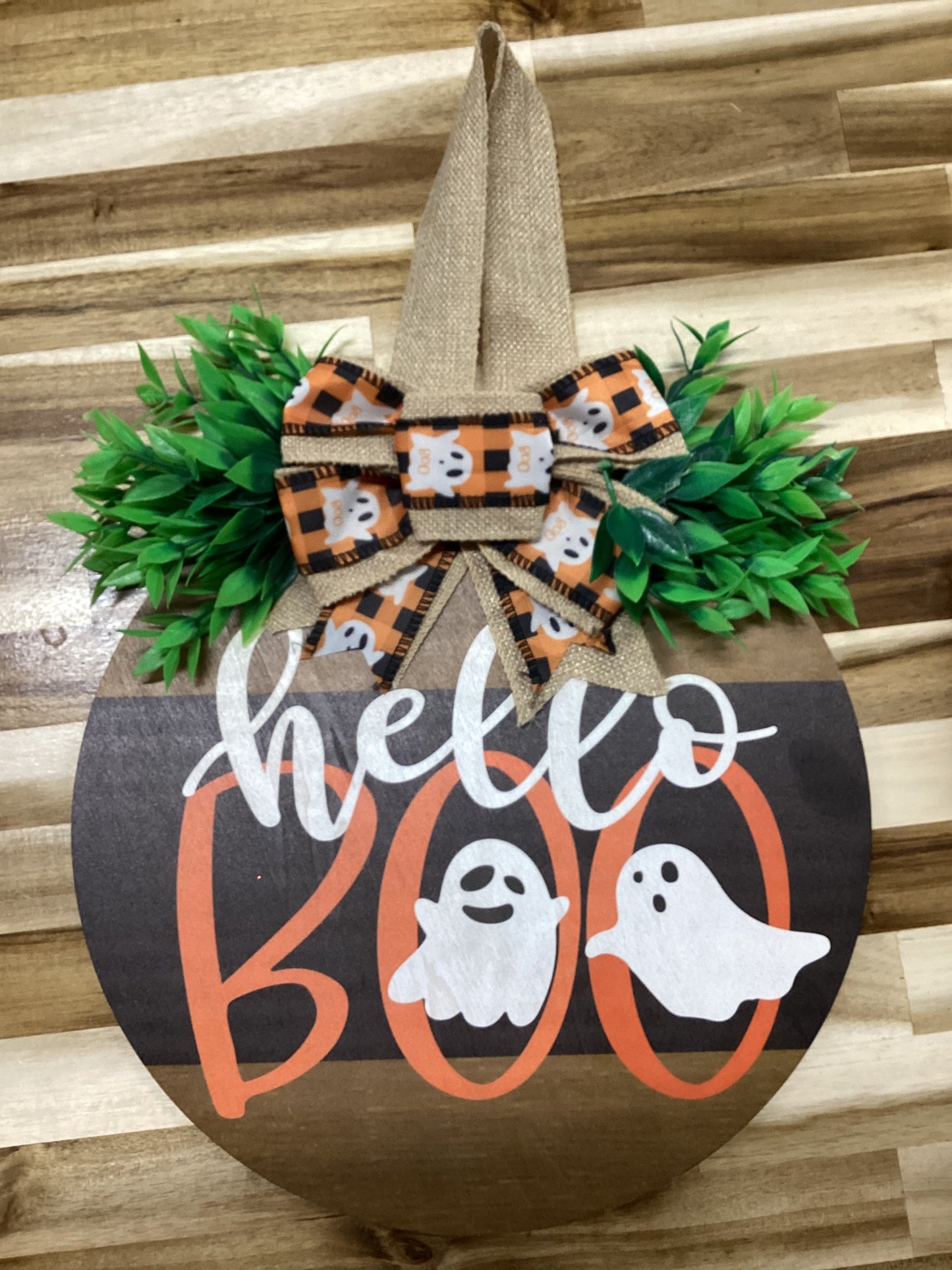 Hello Boo Door Sign