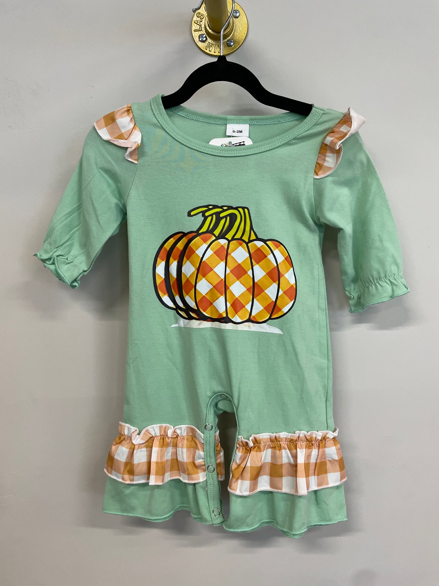Orange Plaid Pumpkin Outfit