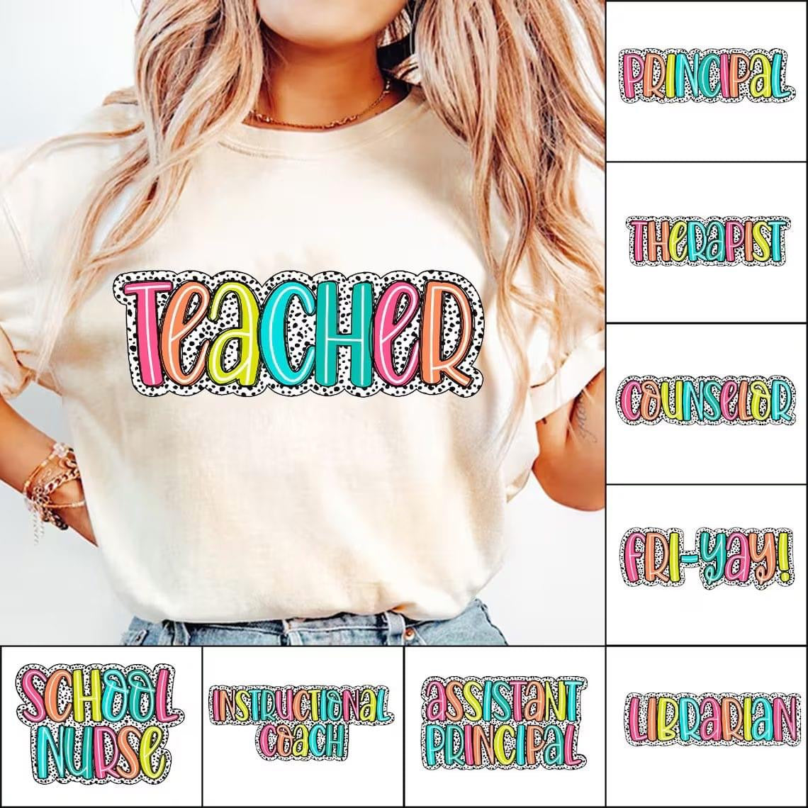 Dalmatian Dot Name Doodle Tee