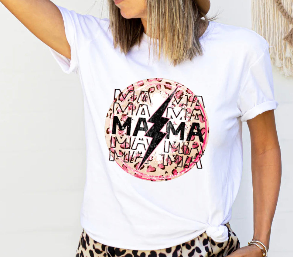 Leopard Mama Clear Screen Print