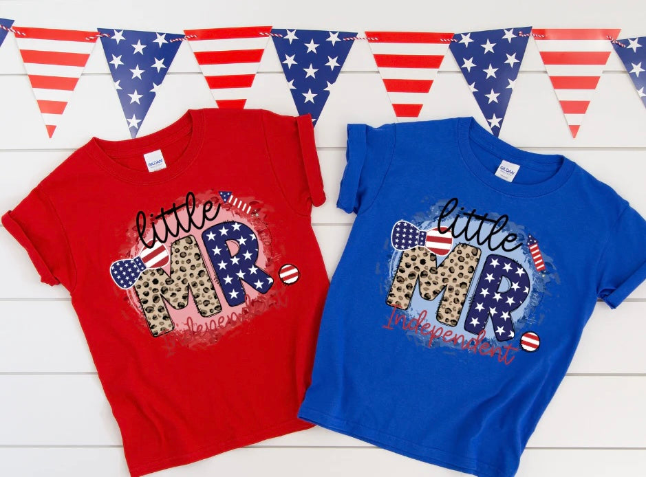 Little Mr. Independent Kids Clear Screen Print
