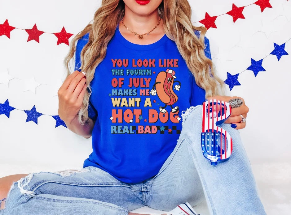 Hotdog Real Bad Clear Screen Print