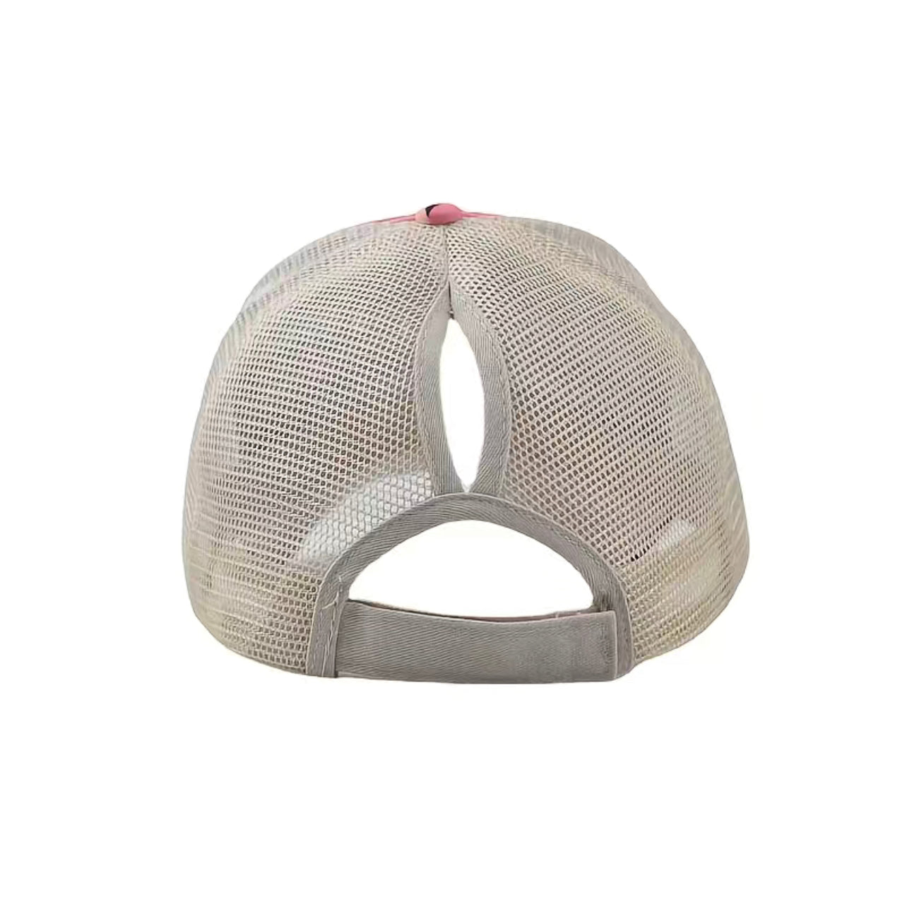 Pink Serape Ponytail Hat