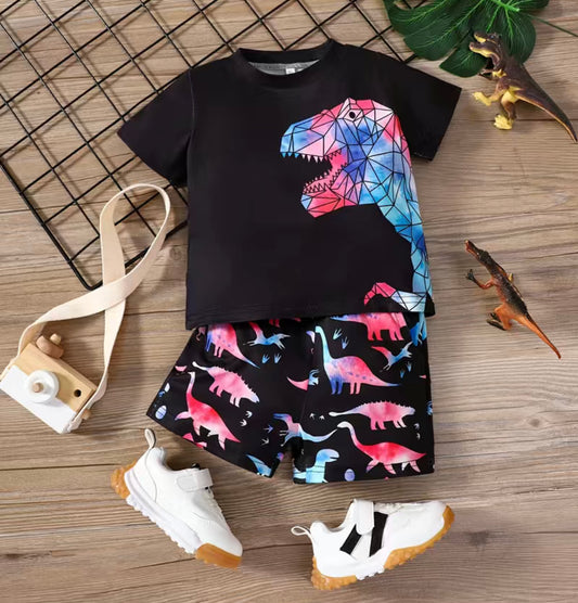 Watercolor Dinosaur Outfit
