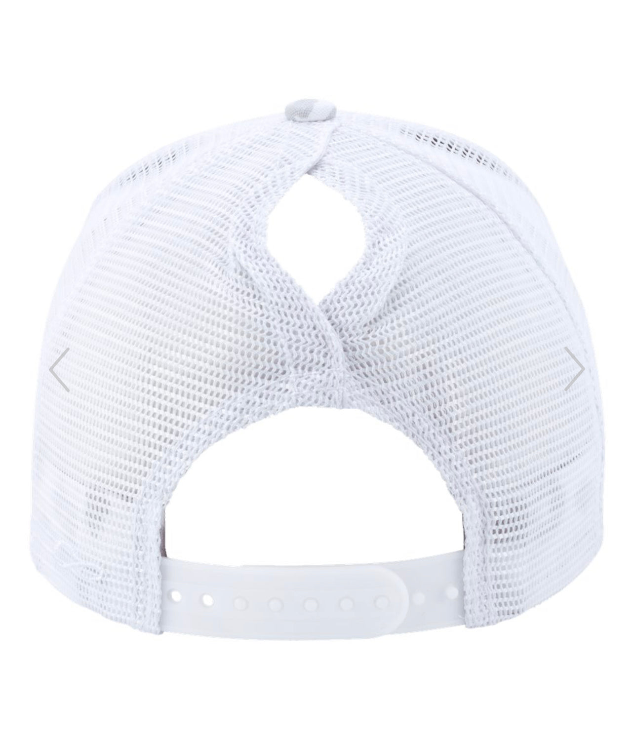 White Leopard Ponytail Hat