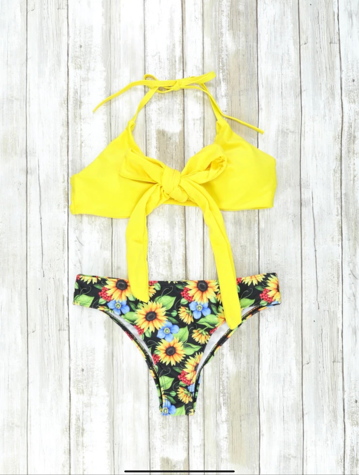 Yellow Sunflower Bikini