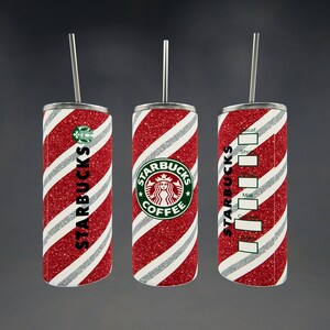 Red & White Swirl Tumbler