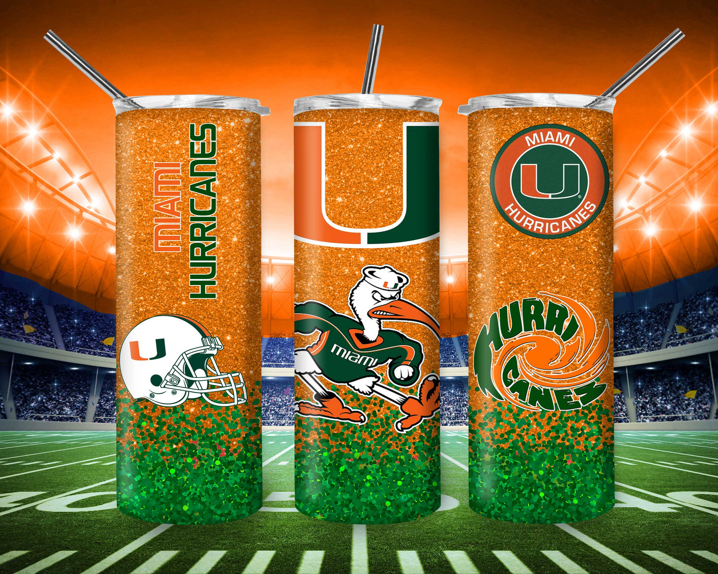 Sparkly Hurricane Tumbler