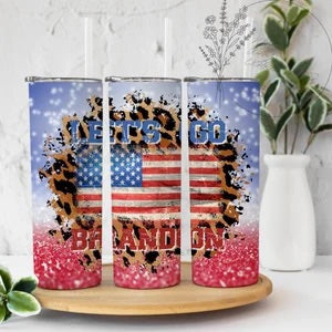 Let’s Go Brandon Flag Tumbler