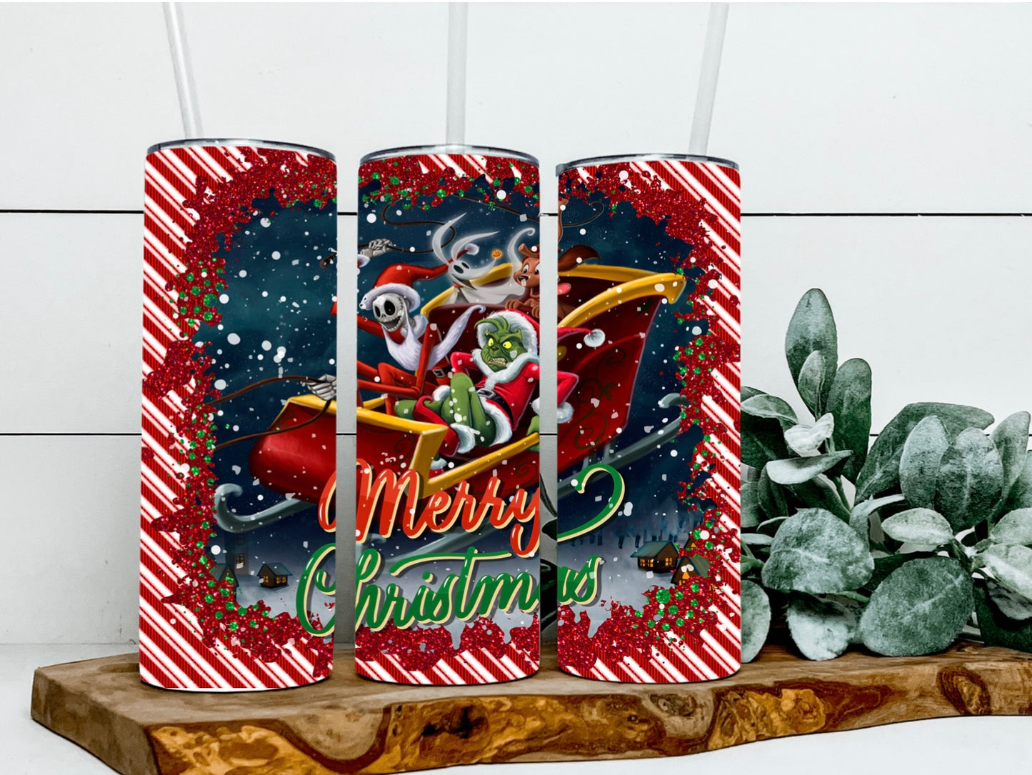 Mr. G & Jack Red & White Tumbler