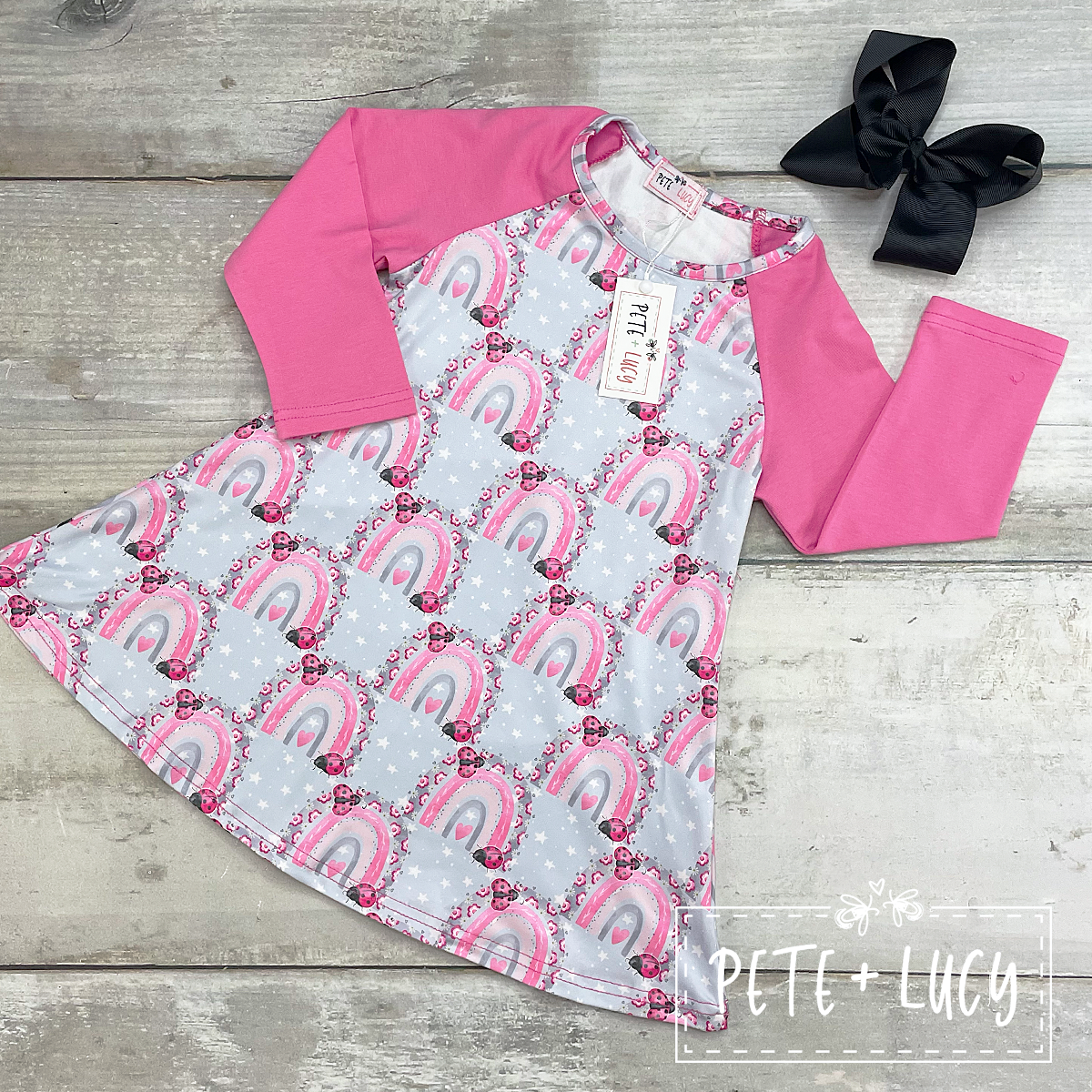 Rainbow & Ladybugs Dress