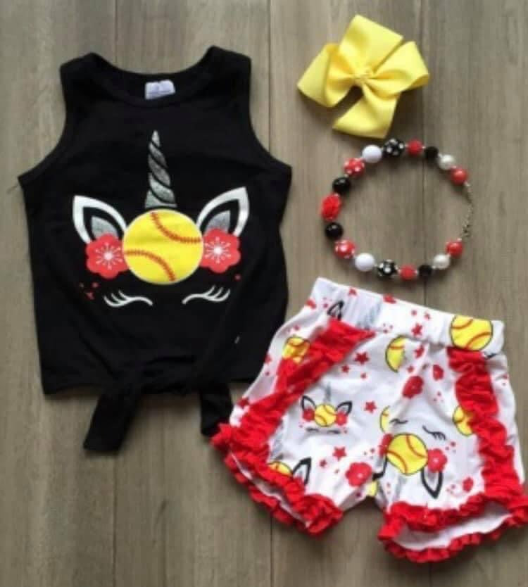 Softball Unicorn Outfit
