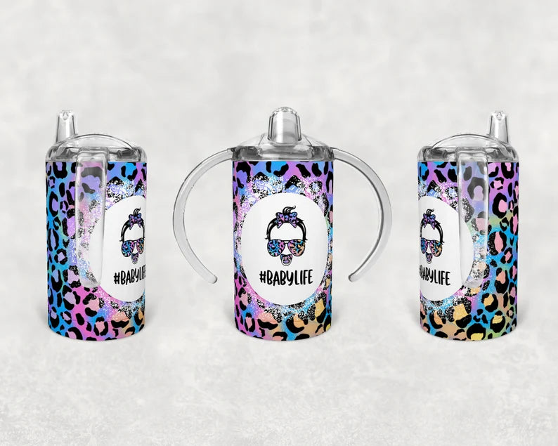 Rainbow Leopard Sippy Cup