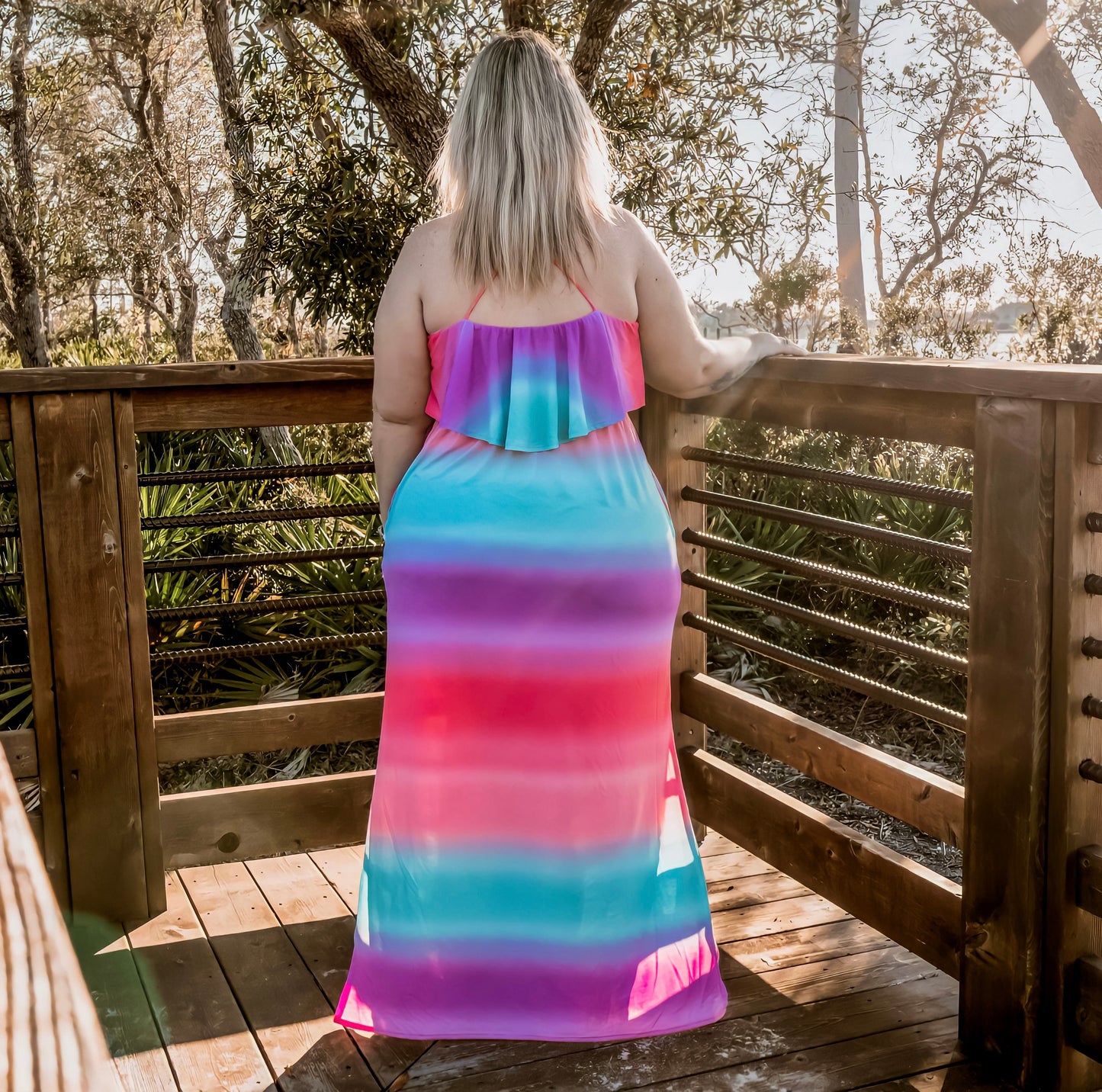 Bright Multi-Color Maxi Dress