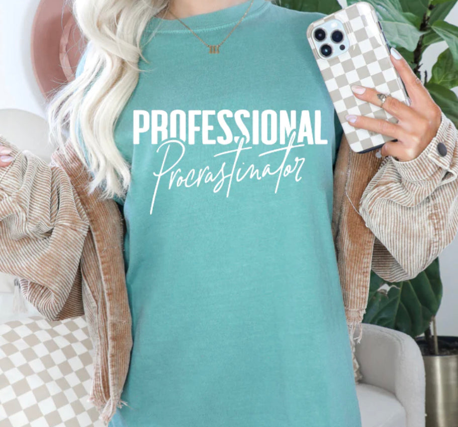 Professional Procrastinator Screen Print