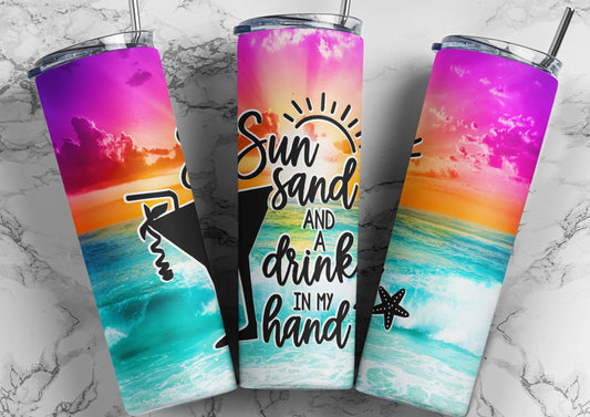 Sun Sand And Drink Tumbler
