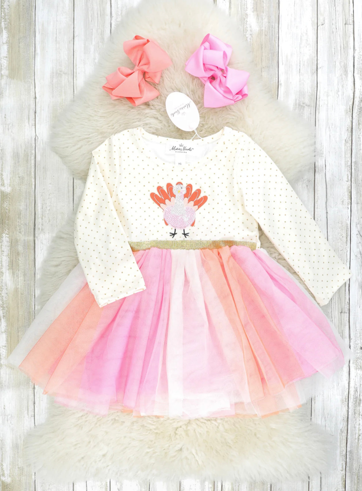 Pink Polka Dot Turkey Dress