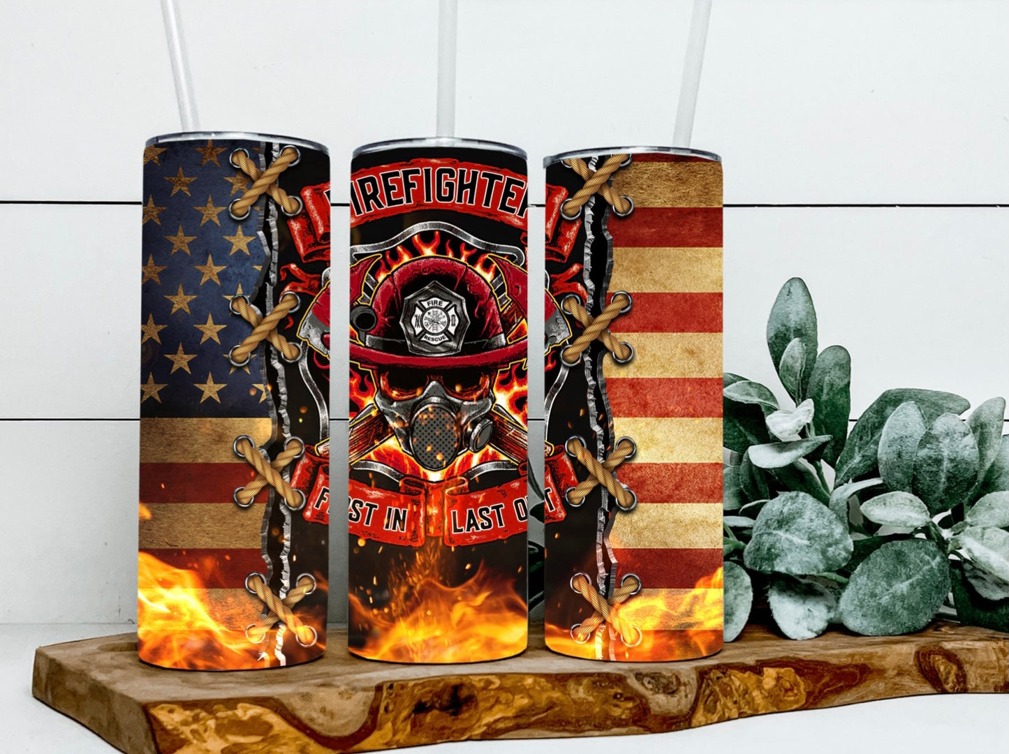 First In First Out Firefighter Tumbler