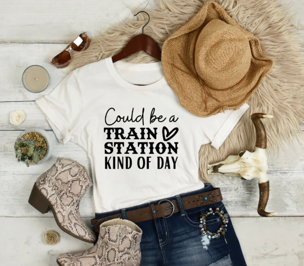 Could Be A Train Station Kind Of Day Screen Print