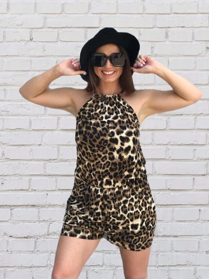 Leopard Romper