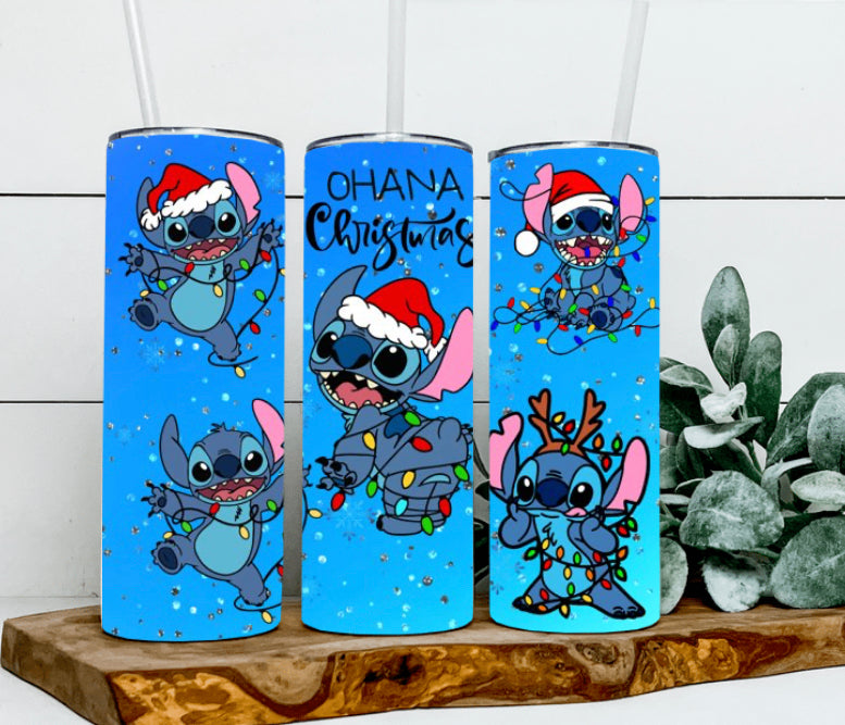 Ohana Christmas Tumbler