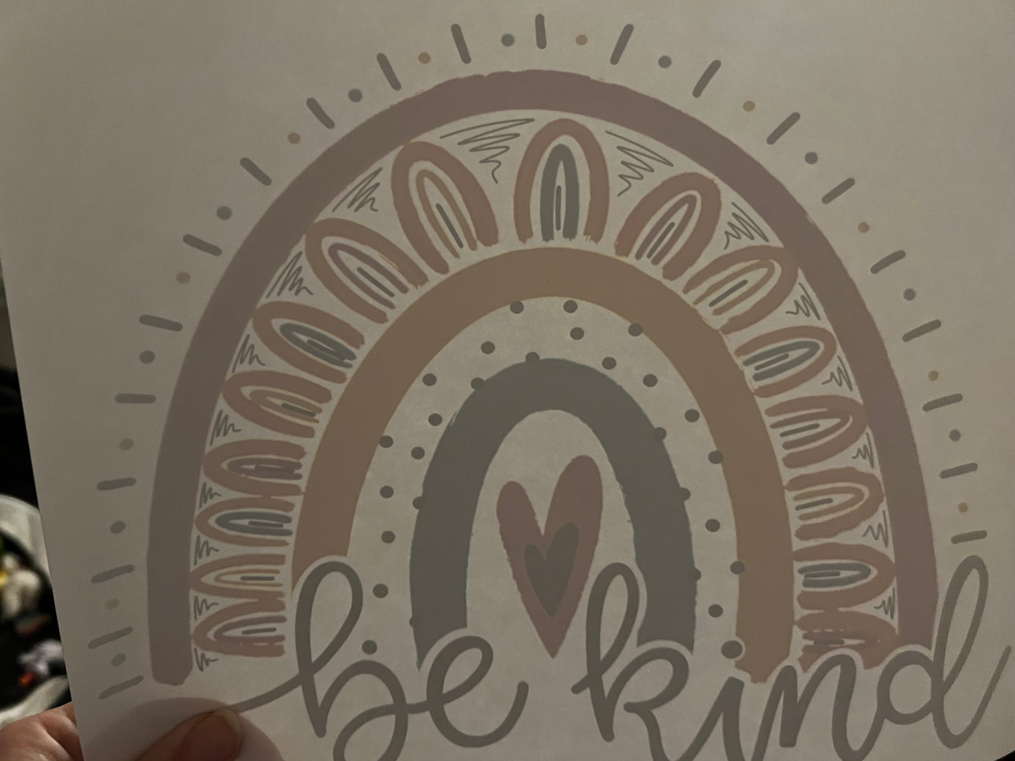 Rainbow Be Kind Screen Print