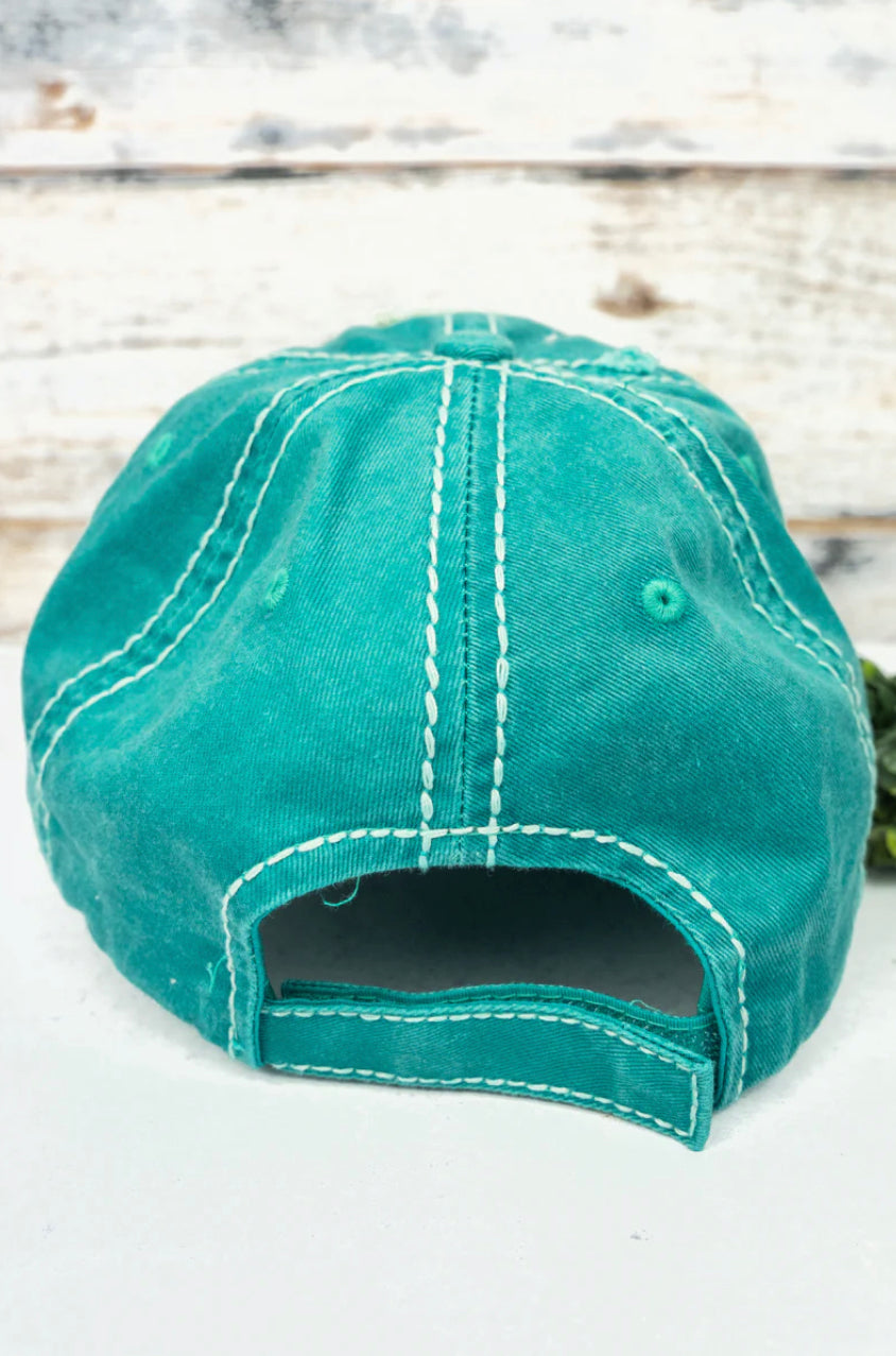 Turquoise Not A Day Over Fabulous Hat