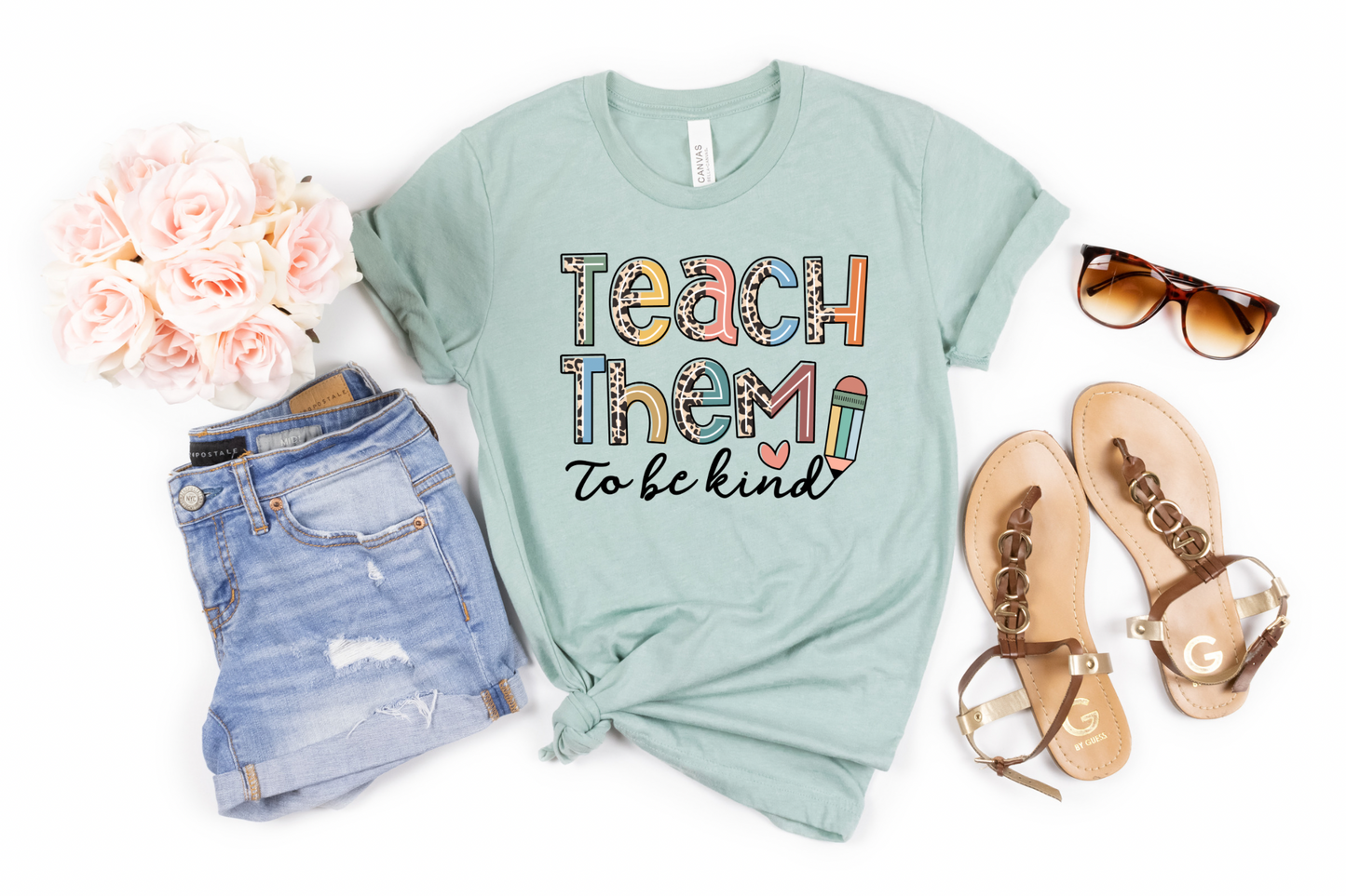 Teach Them To Be Kind Sublimation Print