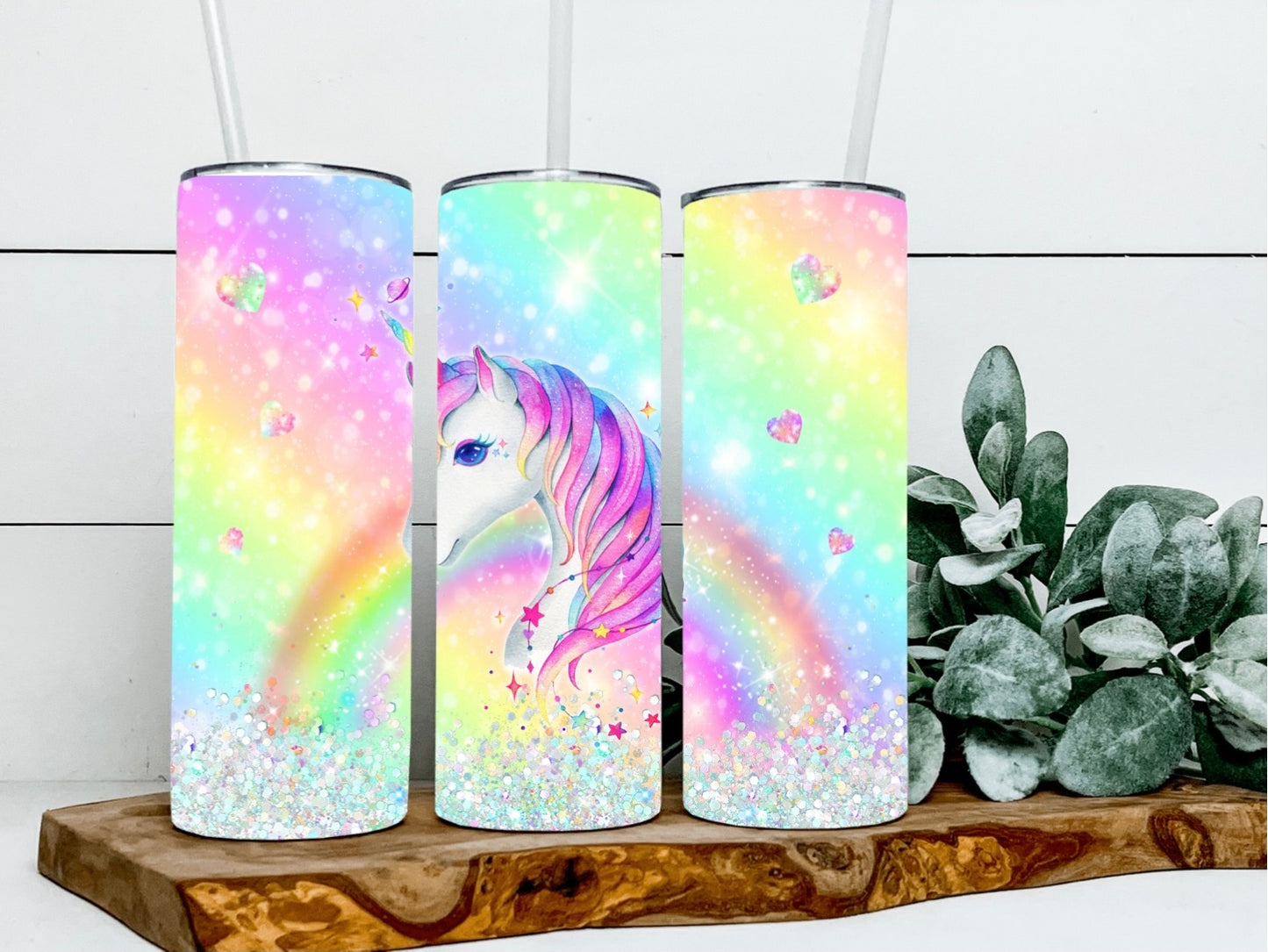 Unicorn Rainbow Tumbler