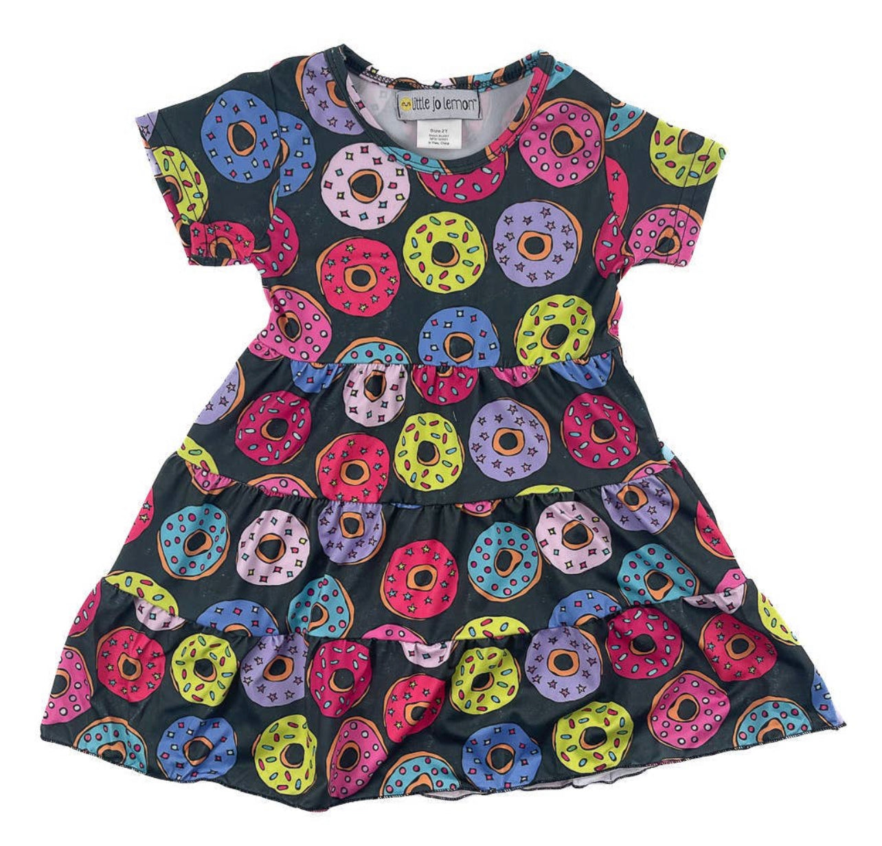 Sprinkled Donuts Tiered Dress